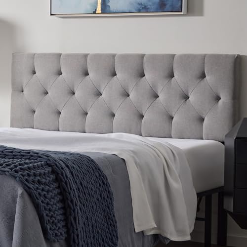 LUCID Mid-Rise Upholstered Headboard - Diamond Tufted - Padded Polyester