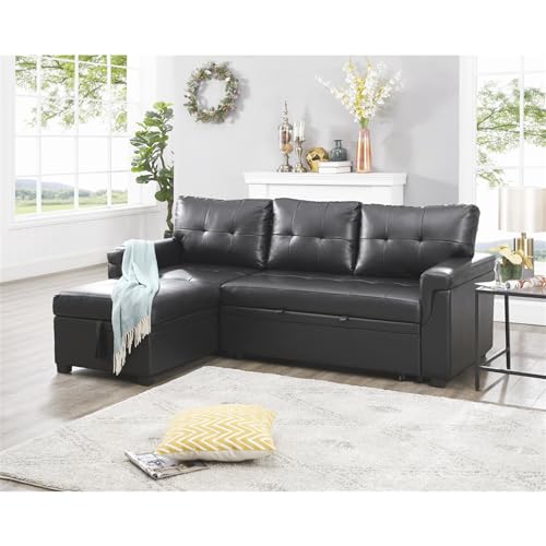 Naomi Home Transform Any Space: Sleeper Sectional Sofa with Convertible