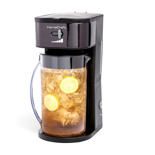 Homecraft 3-Quart Iced Coffee and Tea Maker with Filter Basket,