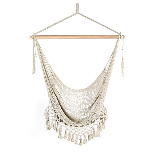 Chihee Hammock Chair Super Large Hanging Soft-Spun Cotton Rope Weaving