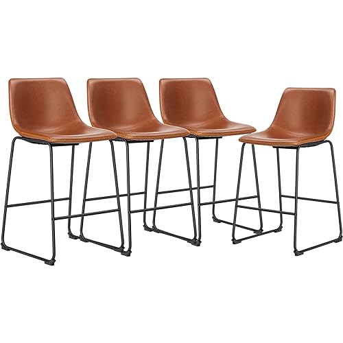 DUMOS 26 Inch Counter Height Bar Stools Set of 4,