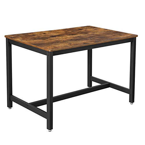 VASAGLE 47 Inches Dining Room Table for 4, Industrial Style