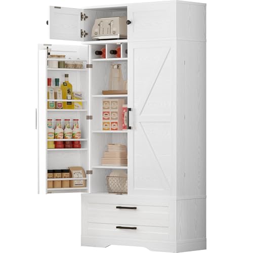 IRONCK Kitchen Pantry 72" Height, with 8 Hanging Shelves, 2