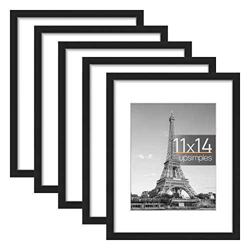 upsimples 11x14 Picture Frame Set of 5, Display Pictures 8x10