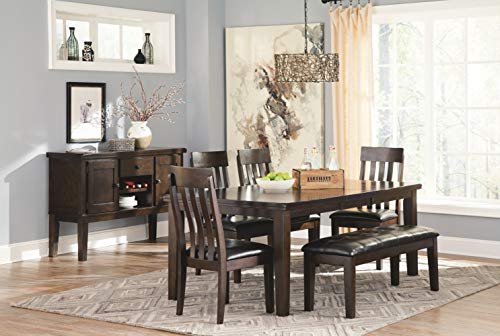 Signature Design by Ashley Haddigan Dining Room Bench, Dark Brown