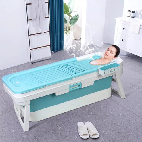 Portable Bathtub for Adult,59" Surround Collapsible Bathtub,Freestanding Surround Collapsible Bathtub,