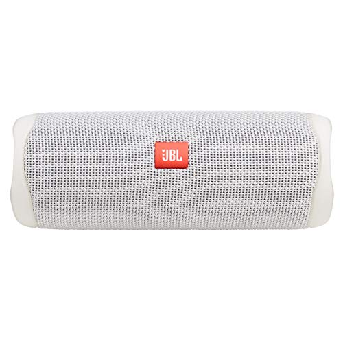 JBL FLIP 5, Waterproof Portable Bluetooth Speaker, White, 3.6 x