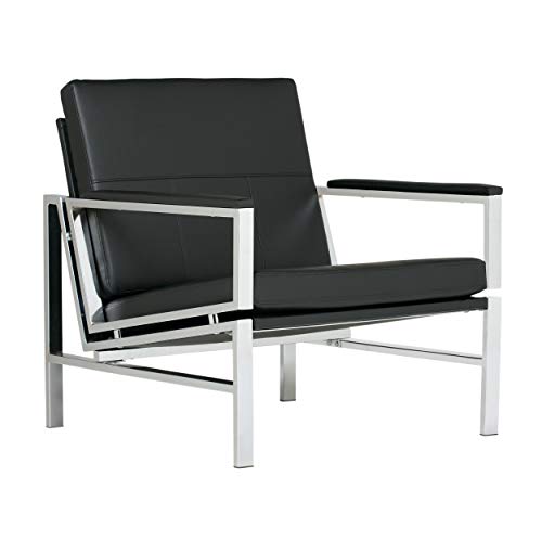 Studio Designs Home Chair with Arms, Modern Atlas Accent, Black