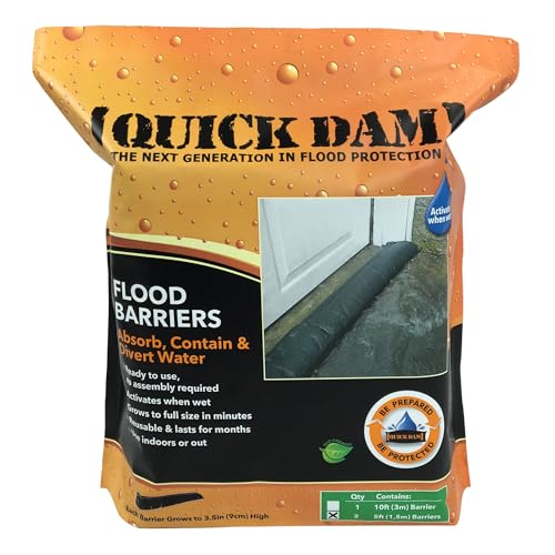 Quick Dam QD65-2 5' Barrier Water Flood Dam Bags, 2