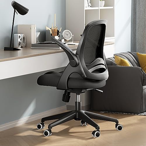 Hbada Office Chair, Desk Chair with Flip-Up Armrests and Saddle