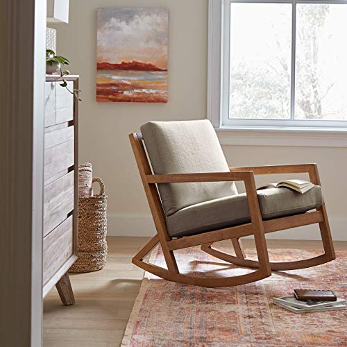 Amazon Brand – Stone & Beam Modern Hardwood Rocking Chair, 24.5