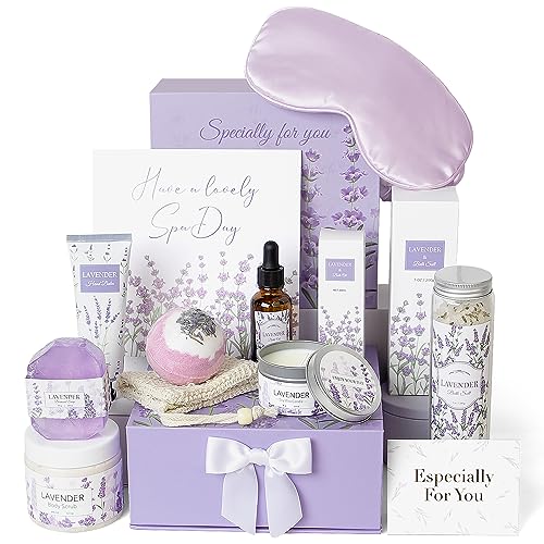 Lavender Spa Gifts Set, 11 Pcs Bath Gift Set for