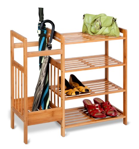 4-Tier Bamboo Entryway Organizer