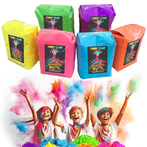 Colored Powder for Fun Events, 3 Lbs Each Non-Toxic Colors,