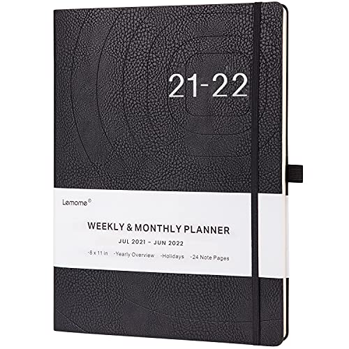 2021-2022 Planner - Weekly, Monthly and Year Planner with Pen Loop, to Achieve Your Goals & Improve Productivity, Thick Paper, Inner Pocket, 8.5