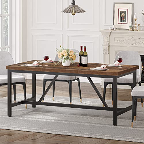 YITAHOME 70.8" Large Kitchen Dining Room Table for 6-8 People,