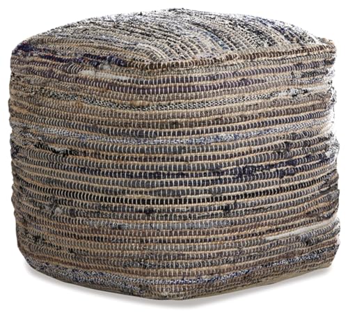 Signature Design by Ashley Absalom Hemp Pouf, 16 x 16