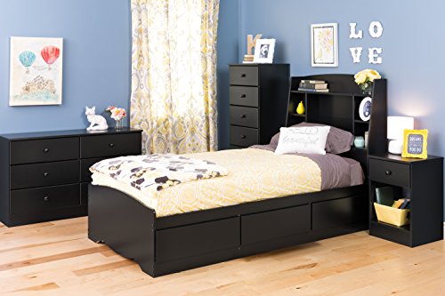 Prepac Astrid 6 Drawer Dresser, Black