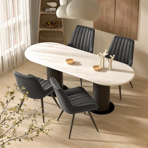 Nalupatio Modern Dining Chairs Set of 4, Comfy Dining Room