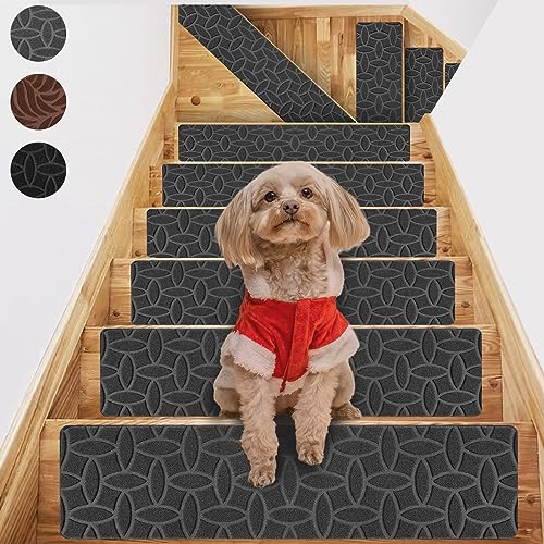 ROMROL Stair Treads Non-Slip for Wooden Steps 8''x30 15Pcs in