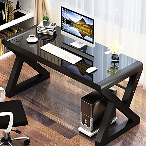 SAMERY Computer Desk Home Office Desks, 55.1 Inch Modern Simple