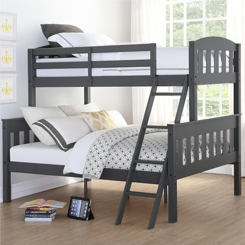 DHP Airlie Convertible Wood Bunk Bed, Stackable and Detachable Bed