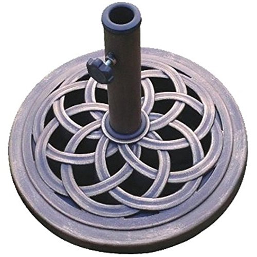 DC America UBP18181-BR 18-Inch Cast Stone Umbrella Base, Made from