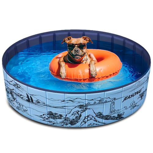 JEASONG Extra Large Folding Portable Dog Bathtub is Perfect for