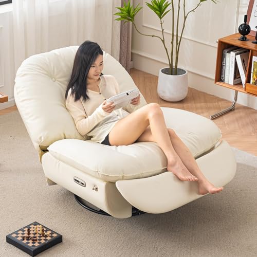 Oversized Electric Recliner Chair, 360 Swivel Rocking Glider Rocker for