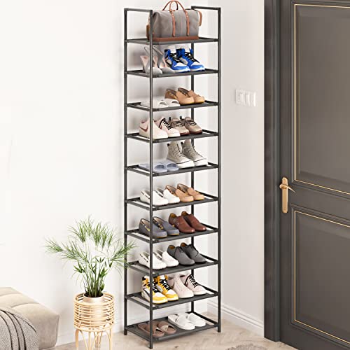 Z&L HOUSE 10 Tier Shoe Rack Tall, Sturdy Free Standing