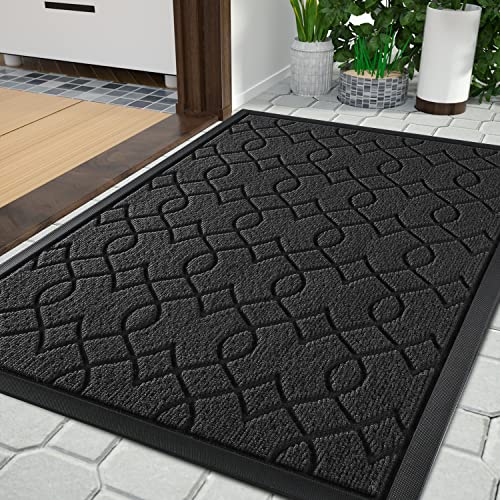 Yimobra Front Door Mats, Heavy Duty Water Absorbent Mud Resistant