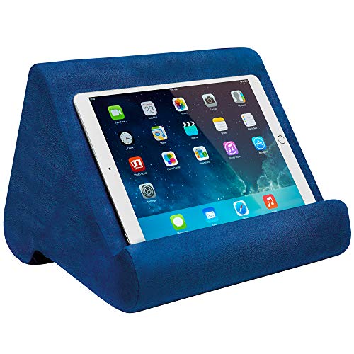 Ontel Pillow Pad Ultra Multi-Angle Soft Tablet Stand, Blue -