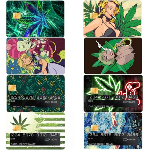 GTOTd 420 Weed Accessories Debit Credit Card Cover Sticker Skin（8