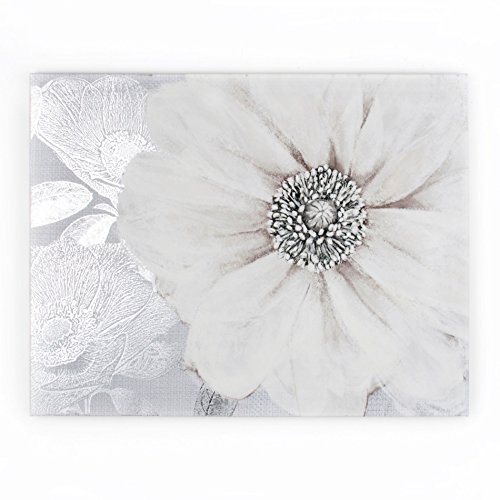 Graham & Brown Harrogate Grey Bloom Wall Art, 23 by 31-Inch (41-712)