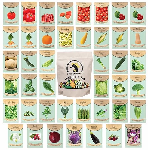 Set of 43 Assorted Vegetable & Herb Seed Packets -