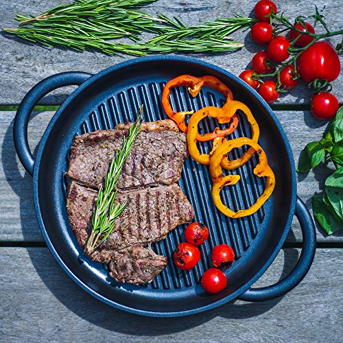 Jean Patrique The Whatever Pan - Cast Aluminium Griddle Pan with Glass Lid | 10.6