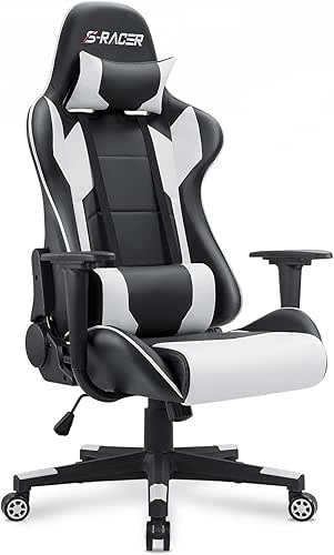 Homall Gaming Chair, Office Chair High Back Computer Chair Leather