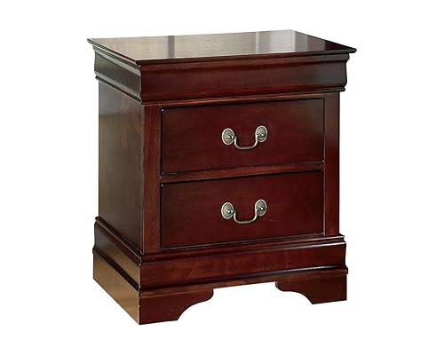 Signature Design by Ashley Alisdair Traditional 2 Drawer Nightstand, Dark