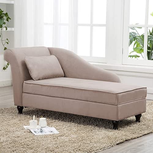 Yongqiang Storage Chaise Lounge Indoor Upholstered Sofa Recliner Lounge Chair