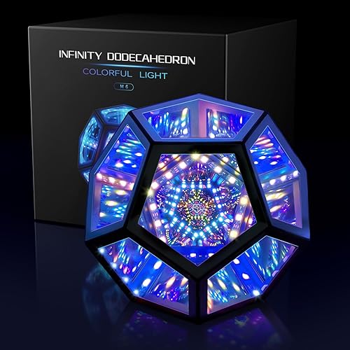 Infinity Mirror Light Infinite Dodecahedron Color Art Light for Gaming