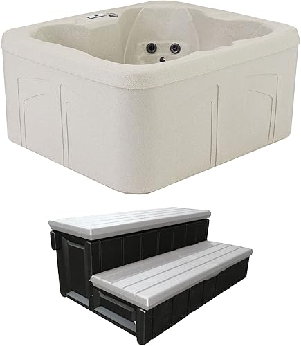 Lifesmart Spas Bermuda Rock Solid Simplicity 4-Person Spa with Thermal