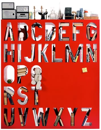 AAKKOSET Bookshelf Lets You Use Every Letter of the Alphabet