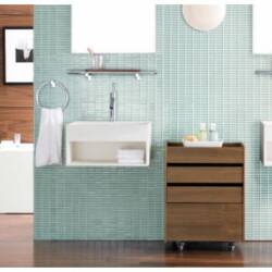 Additional Bathroom Storage on Wheels from Design Within Reach