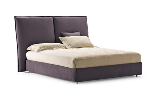 Two Sides of the Angle Upholstered Bed by Flou