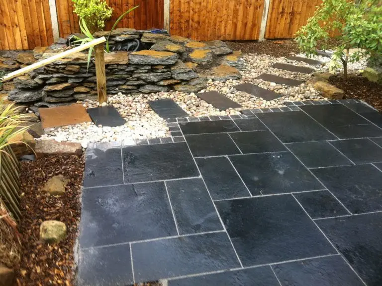 black stone patio