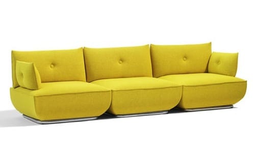 modern yellow sofa