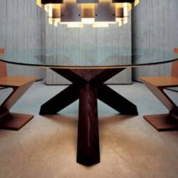 cassina la rotonda dining table and chairs