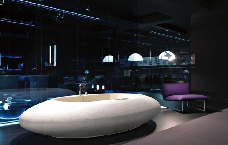 large contemporary moonstone bathtub