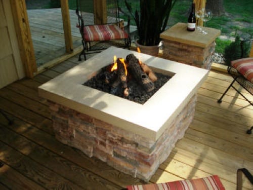 square fire pit