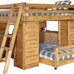 Desk and Bunk Bed Combo From Barn Door